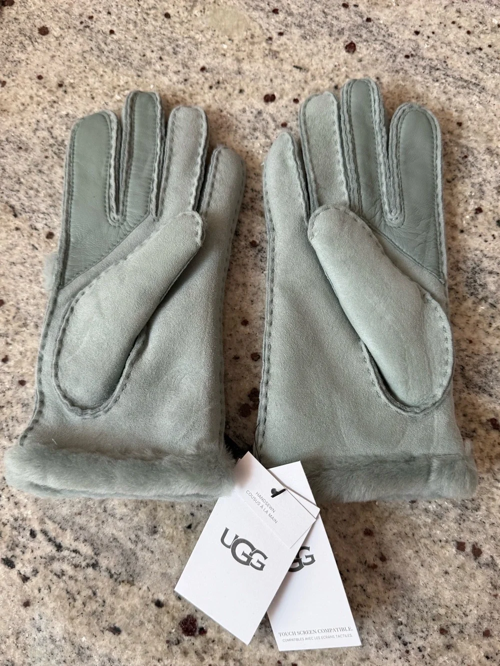 Genuine Shearling Exposed Curve Seam Gloves from UGG